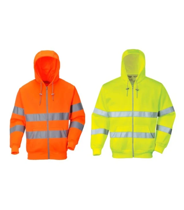 Portwest B305 Hi Vis Zip Front Hoody